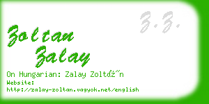 zoltan zalay business card